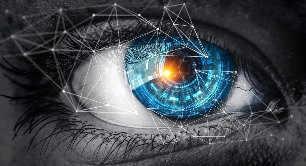 Abstract high tech eye concept