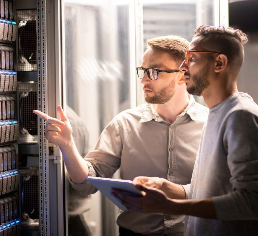 Team of specialists managing network server